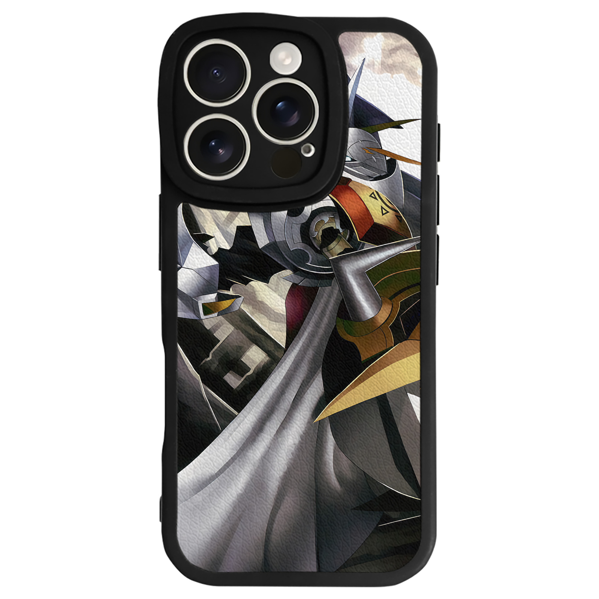 （画像用） Digimon デジタルモンスター/デジモン 【iPhone 16シリーズ対応】シリコンスマホケース（レザー調） 材質：シリコン
